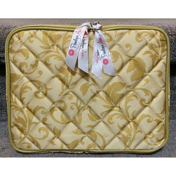 Penelope Ann Golden Topaz Padded Tablet Cover NWOT - Picture 1 of 6